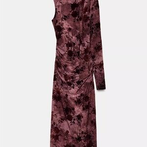 Zara Long Scarf Print Dress